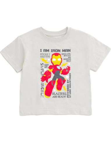 Conjunto camiseta y pantalones cortos Marvel para niños 2T-16