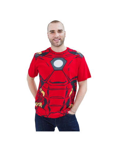 Camiseta de Cosplay Marvel Iron Man para Niños y Adultos