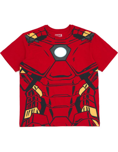 Camiseta de Cosplay Marvel Iron Man para Niños y Adultos