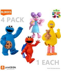 Figuras posables Blokees Sesame Street - Elmo, Big Bird, Cookie Monster, Ally 2