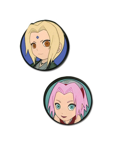 Conjunto de Pines Miniatura Naruto Shippuden Sakura Tsunade