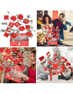 Caja de Regalo Sorpresa DYFCNP 10 Cajas Rojas para Navidad 2