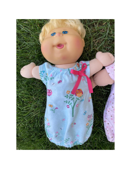 Saco de Sueño Búho Turquesa para Muñecas Cabbage Patch 30-33 cm