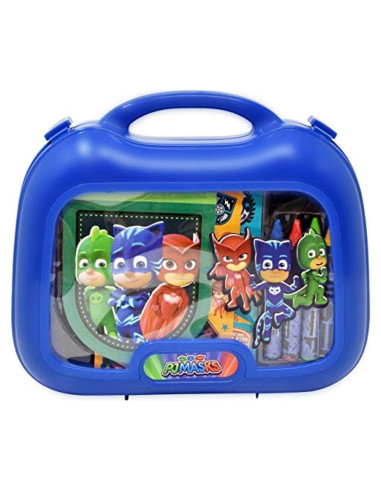 Set de Arte y Actividades PJ Masks - Estuche, Crayones, Stickers