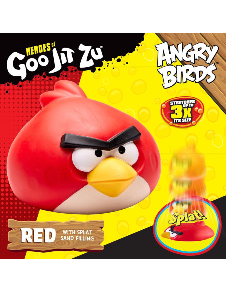 Figura Estirable Angry Birds Bandai Goo JIT Zu 8.5x12x8 cm