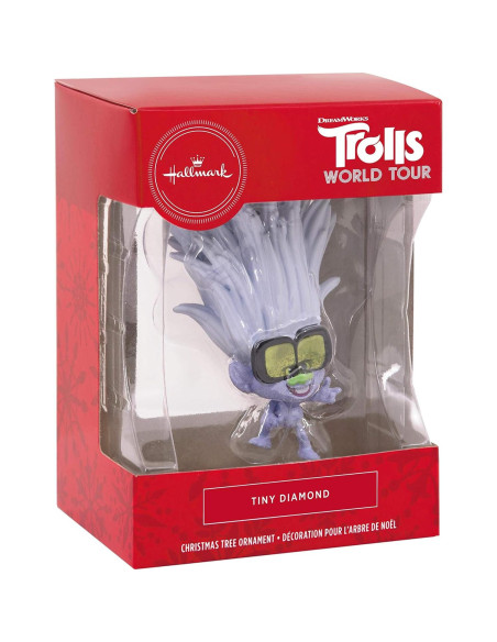 Adorno Navideño Hallmark Tiny Diamond Trolls 5.23x8.76cm