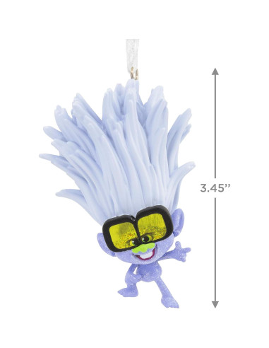 Adorno Navideño Hallmark Tiny Diamond Trolls 5.23x8.76cm