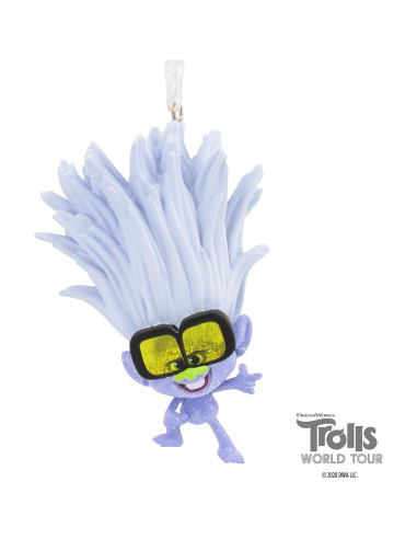 Adorno Navideño Hallmark Tiny Diamond Trolls 5.23x8.76cm