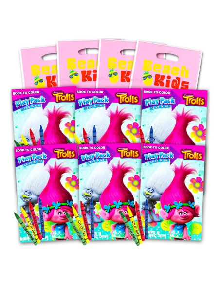 Conjunto de Favoritos de Fiesta Trolls Dreamworks - 6 Paquetes