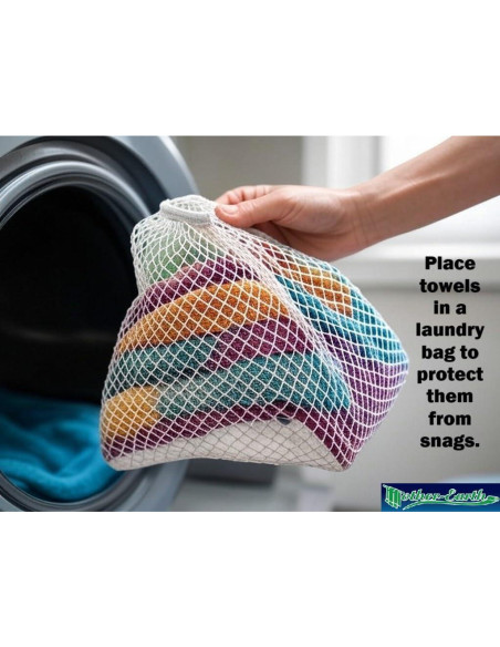 Toallas de Baño Mother-Earth 6 Unidades 30.48x30.48cm Suaves