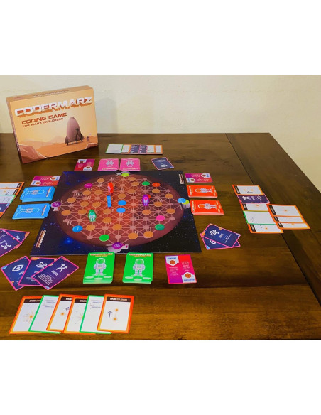 Juego de mesa CoderMarz - Aprendizaje de IA y Marte 6+