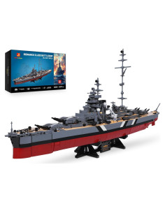 Conjunto de Bloques de Construcción JMBricklayer Acorazado Bismarck 60015 2537 Piezas