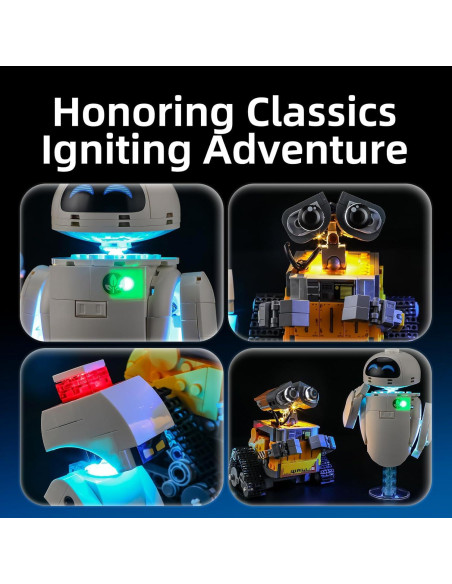 Kit de Iluminación LED Yeabricks para LEGO 43279 Disney WALL-E