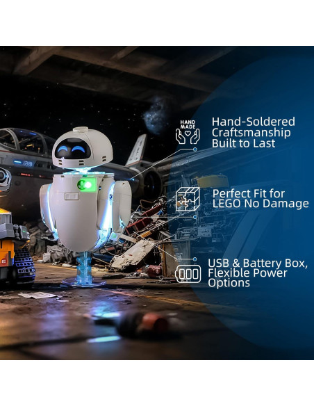 Kit de Iluminación LED Yeabricks para LEGO 43279 Disney WALL-E