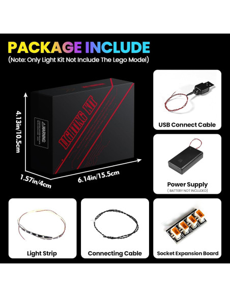 Kit de Luz LED Hilighting para Lego WALL-E y EVE - 108.86g