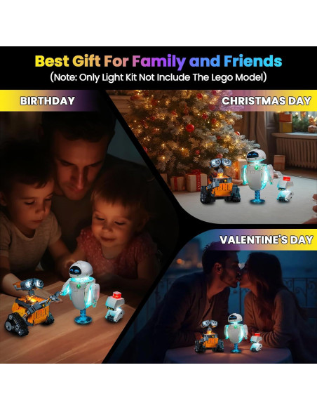 Kit de Luz LED Hilighting para Lego WALL-E y EVE - 108.86g