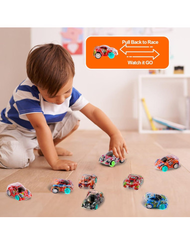 50 Mini Coches de Retroceso QSONSELL para Niños - Juguetes