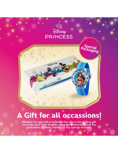 Reloj Disney Moana para Niñas 3-7 Años Correa Nailon Azul