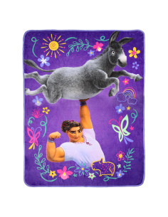 Manta de Lanzamiento Morada Luisa Disney Encanto 152x116 cm
