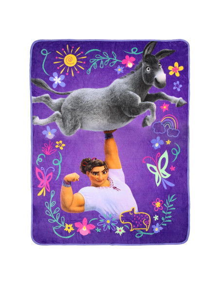 Manta de Lanzamiento Morada Luisa Disney Encanto 152x116 cm