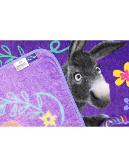 Manta de Lanzamiento Morada Luisa Disney Encanto 152x116 cm