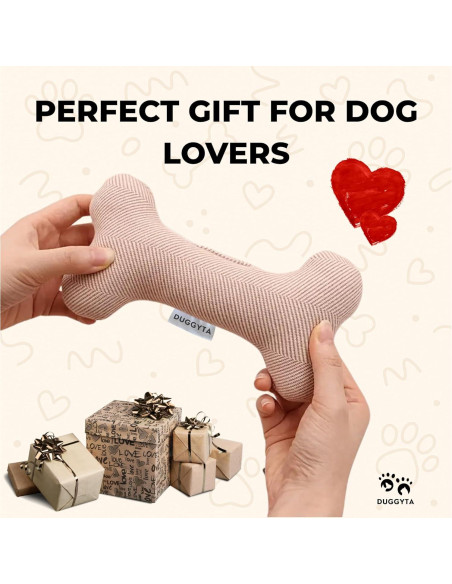 Juguete de Hueso de Peluche Duggyta BONETOY Rosa 21.6cm