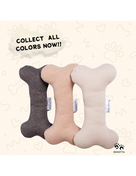 Juguete de Hueso de Peluche Duggyta BONETOY Rosa 21.6cm