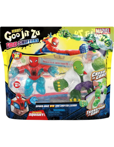 Paquete Versus Heroes of Goo Jit Zu Marvel Spider-Man vs Lizard