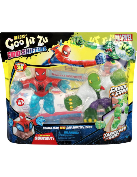 Paquete Versus Heroes of Goo Jit Zu Marvel Spider-Man vs Lizard