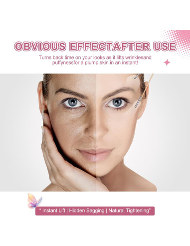 Cinta de Levantamiento Facial Invisible Bvcotor - 180 Piezas