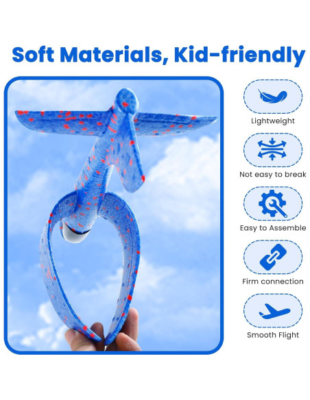 Paquete de 4 Aviones de Espuma EPP 34.3 cm para Niños