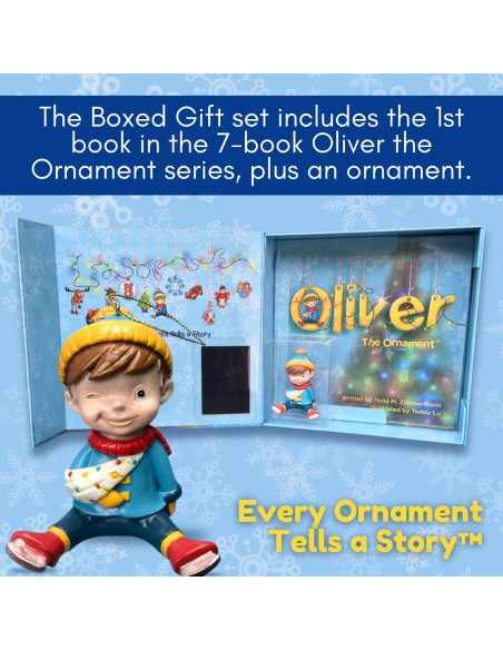 Conjunto de Regalo Oliver - Libro de Navidad y Adorno - 1.02 kg