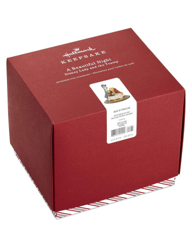 Adorno Navideño Hallmark 2019 La Dama y El Vagabundo Porcelana