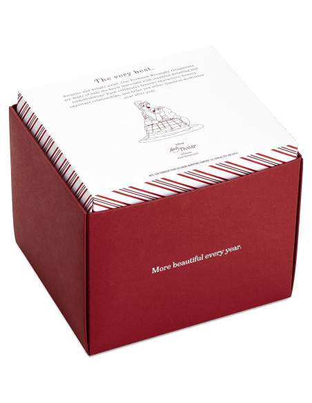 Adorno Navideño Hallmark 2019 La Dama y El Vagabundo Porcelana