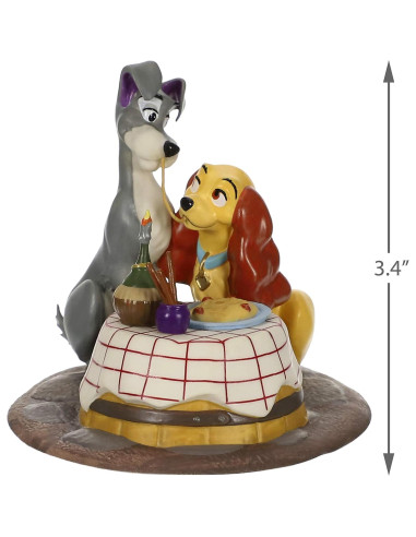 Adorno Navideño Hallmark 2019 La Dama y El Vagabundo Porcelana