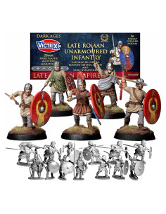 Miniaturas de Infantería Romana Tardía Victrix 28mm - 36 Figuras