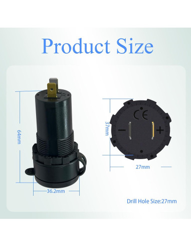 Cargador de coche USB dual 100W BANDC PD QC3.0 12V/24V