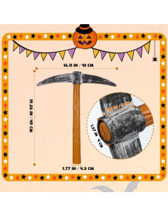 6 Piezas Espadas de Cosplay Homoyoyo para Halloween Enano Gnomo 2