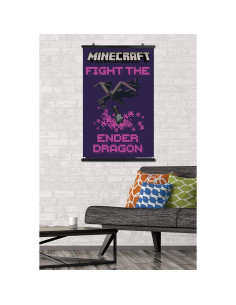 Póster de Pared Trends International Minecraft Dragón 86.4x56.8cm 2