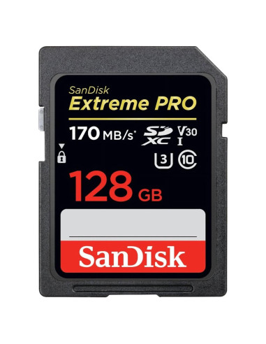 Tarjeta de Memoria SanDisk 128GB Extreme PRO UHS-I SDXC