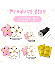 8 Clips de Ventilación de Aire Ambientador Salbsever - Flor 2