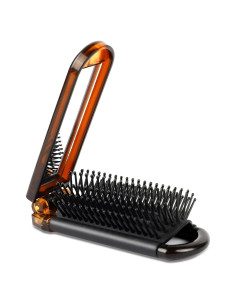 Cepillo de Pelo Plegable con Espejo Mozeat Lens Ámbar
