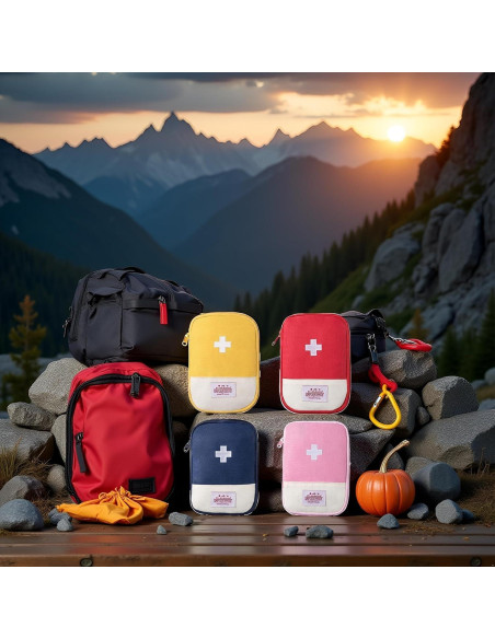 4 Bolsas de Primeros Auxilios Portátiles WaigN - Viaje y Outdoor