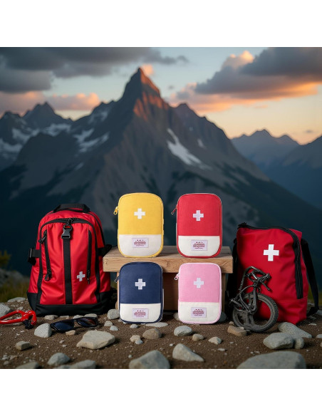 4 Bolsas de Primeros Auxilios Portátiles WaigN - Viaje y Outdoor