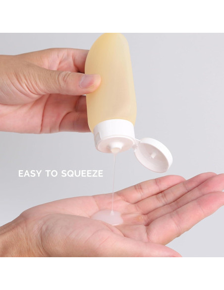 Botellas de Viaje DEWSENSI 6 Pack 2 oz Aprobadas por TSA