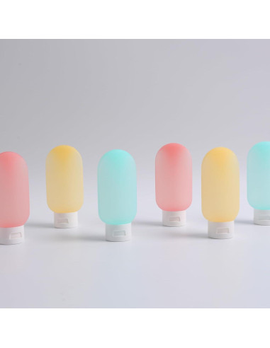 Botellas de Viaje DEWSENSI 6 Pack 2 oz Aprobadas por TSA