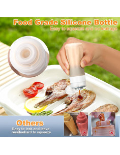 Juego de 4 Botellas de Viaje Seropy 90 ml Silicona A Prueba de Fugas 2