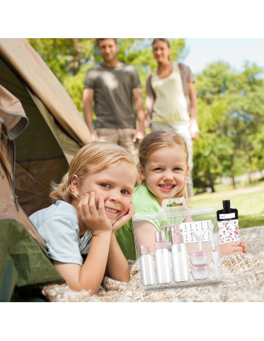 Kit de Botellas de Viaje ANNGO 12 Pack A Prueba de Fugas