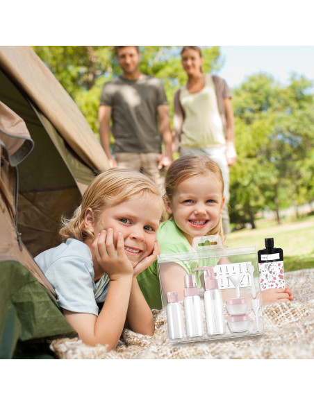 Kit de Botellas de Viaje ANNGO 12 Pack A Prueba de Fugas