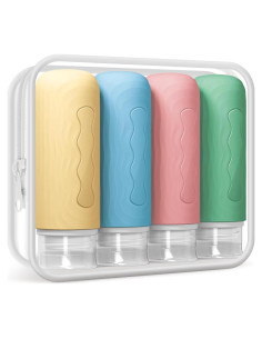 Botellas de Silicona para Viaje Yinke 90 ml Aprobadas por TSA